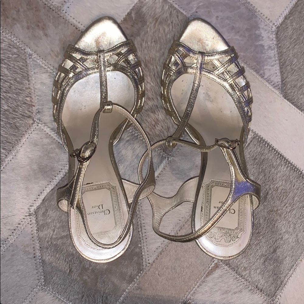 Christian Dior Gold heels